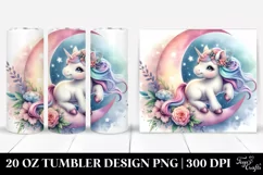 Hidden Moon Unicorn Pirouetting | 20 Oz Tumbler Product Image 1