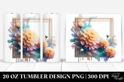 Abstract Pastel Glossy Marigold Tumbler | 20 oz Tumbler Product Image 1