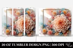 Abstract Marigold Tumbler | 20 oz Tumbler Product Image 1