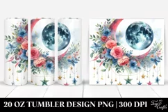 Vibrant Half Moon Hanging Stars | 20 oz Tumbler Product Image 1
