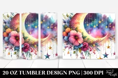 Vibrant Half Moon Hanging Stars | 20 oz Tumbler Product Image 1
