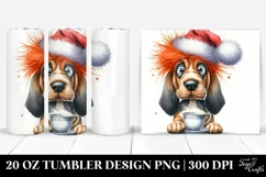 Expressive Bloodhound Baby Watercolor 20 Oz Tumbler Product Image 1
