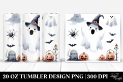 Simple Halloween Ghost Tumbler | 20 oz Tumbler Product Image 1