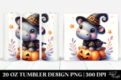 Halloween Hippo 20 Oz Tumbler Product Image 1