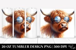 Highland Cow Portrait Thoughtfull | 20 Oz Tumbler Product Image 1