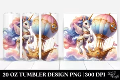 Dreamy Dancing Unicorn Airship | 20 Oz Tumbler Product Image 1