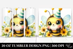 Cute Baby Bee Party Hat | 20 oz Tumbler Product Image 1