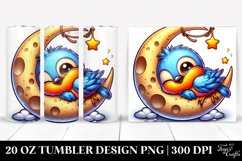 Cute Enthusiastic Colorful Cartoon Baby Robin Napping | 20 Product Image 1