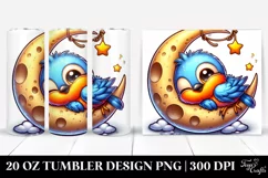 Cute Enthusiastic Colorful Cartoon Baby Robin Napping | 20 Product Image 1