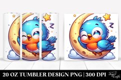 Cute Enthusiastic Colorful Cartoon Baby Robin Napping | 20 Product Image 1