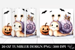Scarry Halloween Snail 20 Oz Tumbler Product Image 1