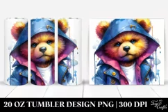 Vibrant Baby Bear Model Pose | 20 Oz Tumbler Product Image 1
