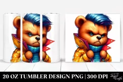 Vibrant Baby Bear Model Pose | 20 Oz Tumbler Product Image 1