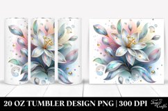 Abstract Snowdrop | 20 Oz Tumbler Product Image 1