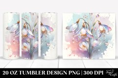 Abstract Snowdrop | 20 Oz Tumbler Product Image 1