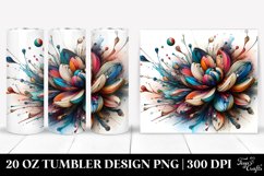 Abstract Wooden Anemone,Stained | 20 Oz Tumbler Product Image 1