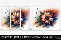 Abstract Wooden Anemone,Stained | 20 Oz Tumbler Product Image 1