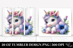 Cute Baby Unicorn Petunia Tumbler Product Image 1