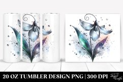 Snowdrop Tumbler sublimation Clipart Product Image 1