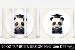 Cute Baby Panda Round Image | 20 oz Tumbler Product Image 1