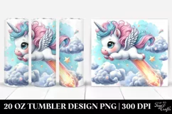 Baby Unicorn,Meteor,Cloud | 20 Oz Tumbler Product Image 1