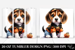 Festive Beagle Halloween 20 Oz Tumbler Product Image 1