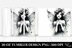 Gothic Smiling Fairy | 20 oz Tumbler Product Image 1