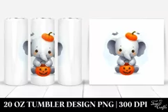 Spooky Elephant Halloween 20 Oz Tumbler Product Image 1