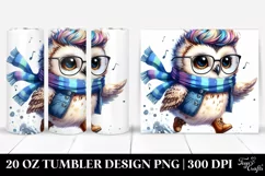 Running Baby Owl | 20 Oz Tumbler Product Image 1