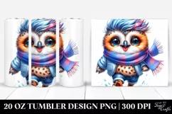 Running Baby Owl | 20 Oz Tumbler Product Image 1