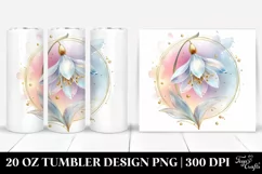 Shiny Snowdrop Tumbler | 20 oz Tumbler Product Image 1