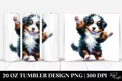 Dancing Bernese Mountain Dog | 20 Oz Tumbler Product Image 1
