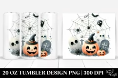 Funny Halloween Cobweb Clipart | 20 oz Tumbler Product Image 1