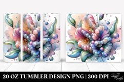 Glossy Sweet Pea Watercolor Clipart Product Image 1