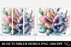 Glossy Sweet Pea Watercolor Clipart Product Image 1