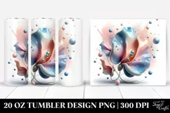 Abstract Glossy Sweet Pea 20 Oz Tumbler Product Image 1