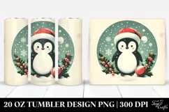 Retro Christmas Penguins Pickup 20 Oz Tumbler Product Image 1
