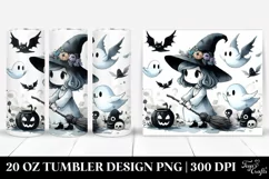 Funny Halloween Witch Clipart | 20 oz Tumbler Product Image 1