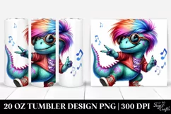 Cute Baby Dinosaur Dancing 20 Oz Tumbler Product Image 1