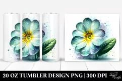 20 Oz Tumbler Sublimation | Shiny Watercolor Splash Product Image 1