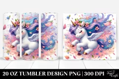 Baby Unicorn,Spring Petals | 20 Oz Tumbler Product Image 1