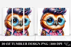 Cute Baby Owl with Proud Expression | 20 oz Tumbler Product Image 1