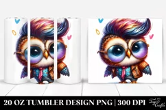 Cute Baby Owl with Proud Expression | 20 oz Tumbler Product Image 1