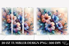 Pastel Stained Petunia | 20 oz Tumbler Product Image 1