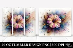 Pastel Stained Petunia | 20 oz Tumbler Product Image 1