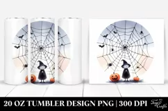 Funny Halloween Cobweb Clipart | 20 oz Tumbler Product Image 1