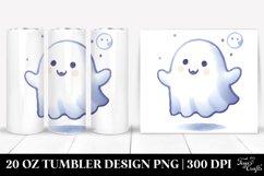 Cute Ghost Watercolor Image | 20 oz Tumbler Product Image 1