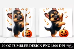 Cute Baby German Shepherd for Halloween 20 Oz Tumbler Product Image 1