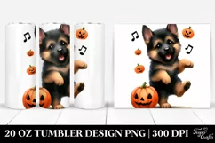 Cute Baby German Shepherd for Halloween 20 Oz Tumbler Product Image 1