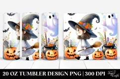 Simple Funny Witch Haloween Clipart 20 Oz Tumbler Product Image 1